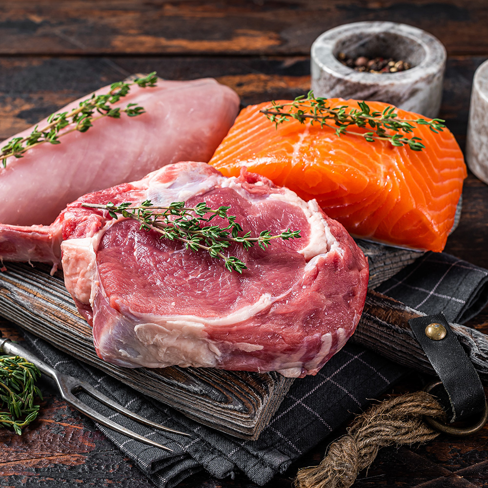 meat and fish meat and fish